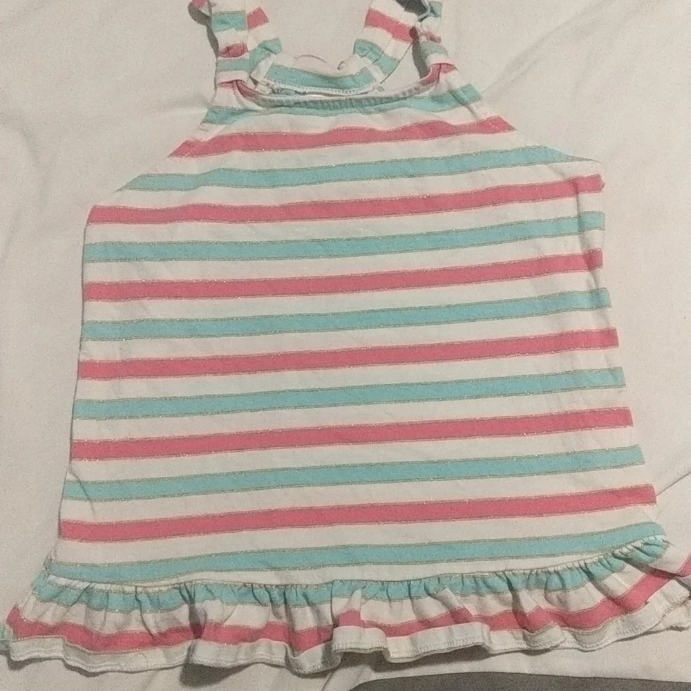 Striped Ruffled Tank - Picture 1 of 2